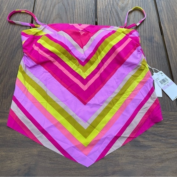Trina Turk Womens Size 6 Waltz Bandeau Tankini Top - Picture 7 of 8